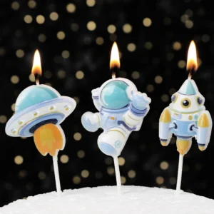 astronaut cake candle child happy birthday party for universe outer space theme birthday party decorations cake decorating tools