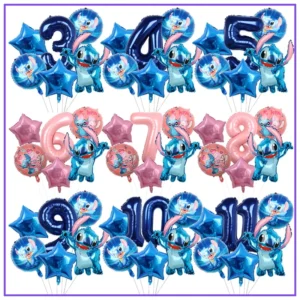 disney stitch birthday party balloons lilo & stitch balloon sets baby shower for kids birthday party decorations supplies gifts